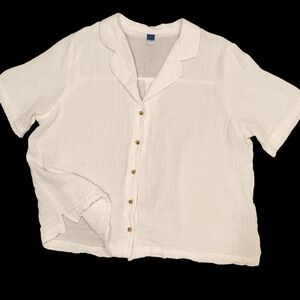 Old Navy White Short Sleeve Shirt